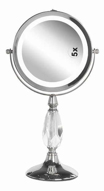 Makeup zrkadlo ø 18 cm Maurie (strieborná)