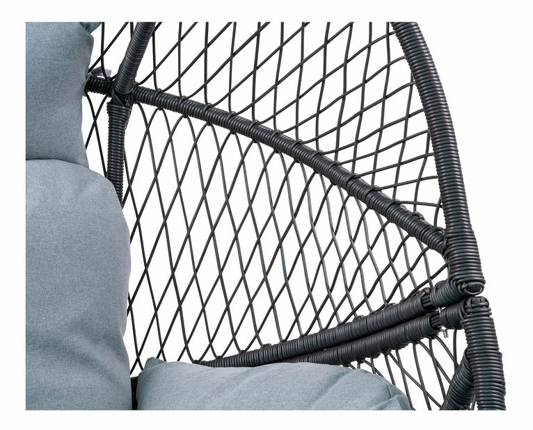 Záhradné kreslo vajičko Rsiriaora (čierna)