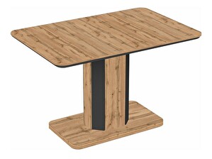 Széthúzható étkezőasztal 120-160 cm Houston (wotan tölgy + grafit) (4 6 fő részére)