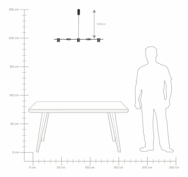 Závesné svietidlo Salam (čierna) 