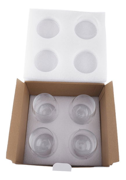 Set de 4 pahare pentru o băutură cu cristale 530ml Snouflek 