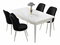 Jedálenský set Nilla (biela + čierna) (pre 4 osoby)