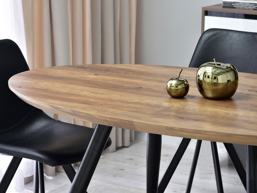 Étkezőasztal Lisbon (dió + fekete)