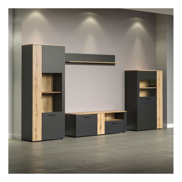 Stolić za kavu Esferas (grafit + hrast evoke) 