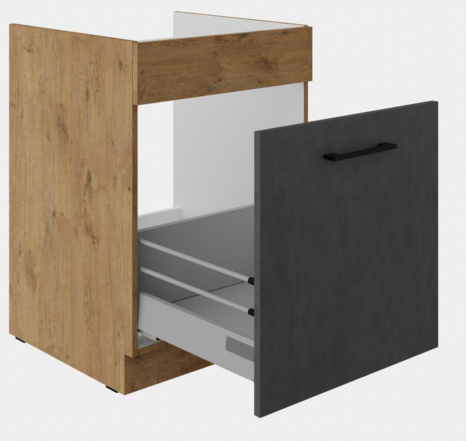 Dolná kuchynská skrinka Virion 60 ZL 1S BB (dub lancelot + matera)