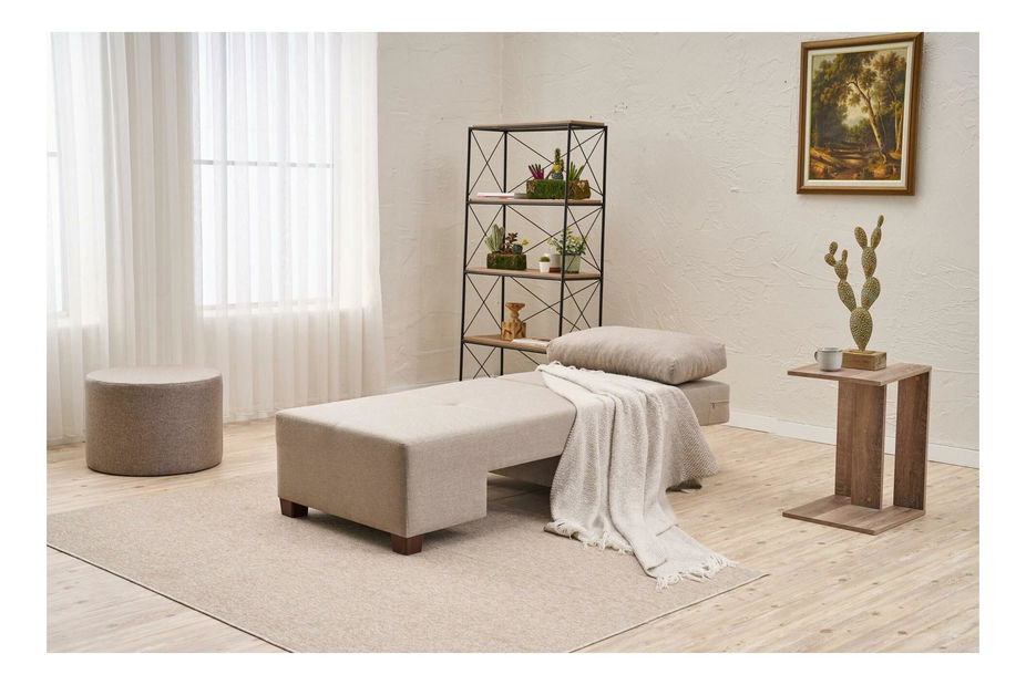 Rozkladacie kreslo Perenilla L (P) (krémová + orech)