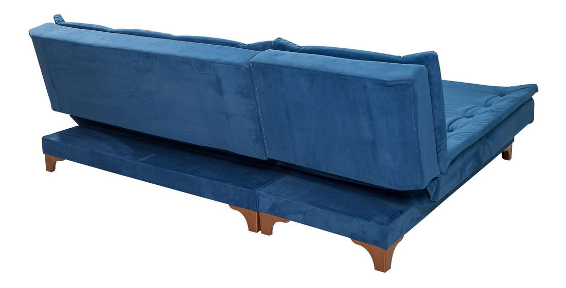 Rohová sedačka Klaudi C (tmavomodrá) (L)