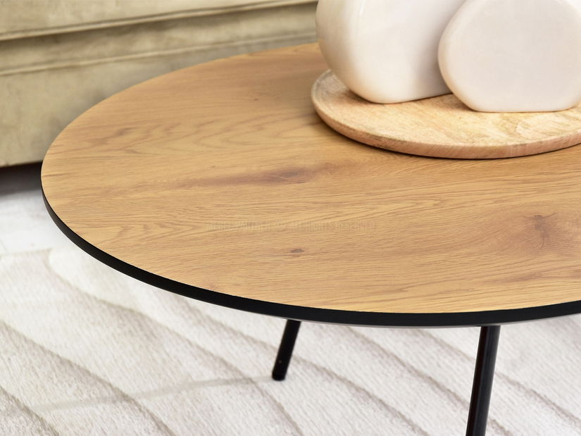 Dohányzóasztal Sirius (tölgy + fekete)