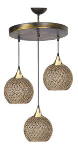 Stropné svietidlo Crayonessa 1 (čierna + béžová)