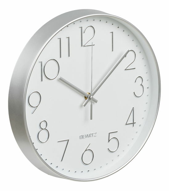 Ceas de perete Laveria (argintiu)