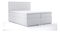 Franciaágy Boxspring 160 cm Candy (fehér öko-bőr) (tárolóhellyel)
