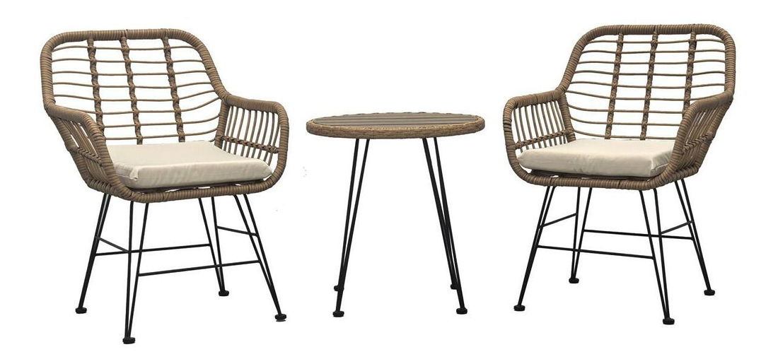 Set mobilier balcon Anunciar (bej) (pentru 2 persoane)