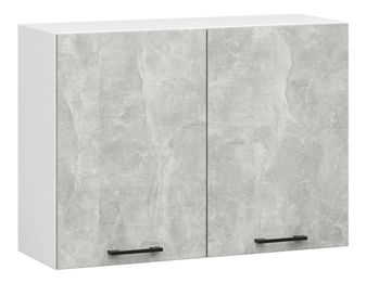 Dulap superior de bucătărie Ozara W80 H580 (alb + beton)