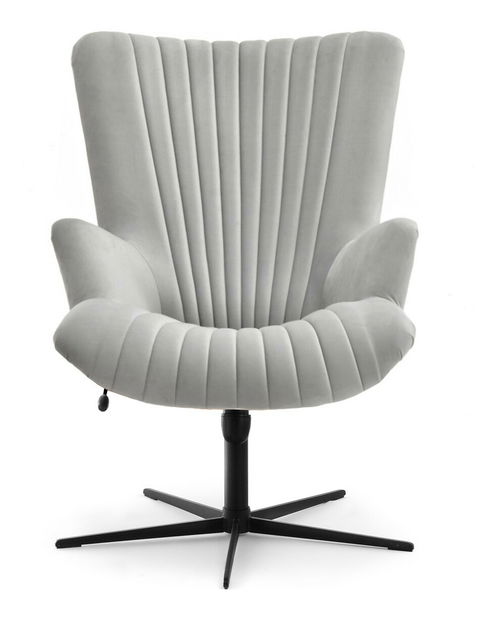 Fotoliu relax Elesenta (gri deschis + negru)