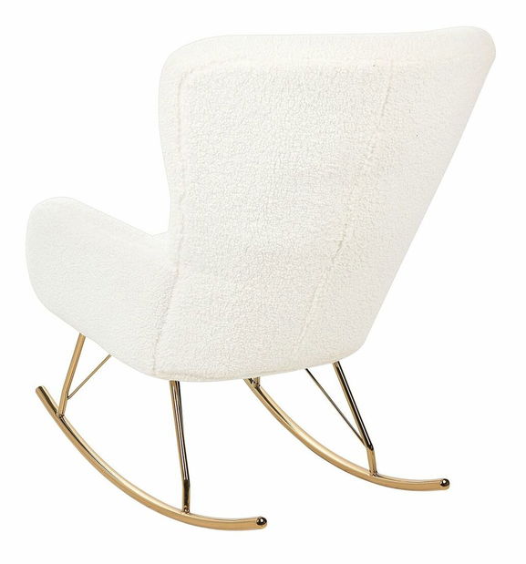 Hojdacie kreslo Andrine (biela + zlatá)