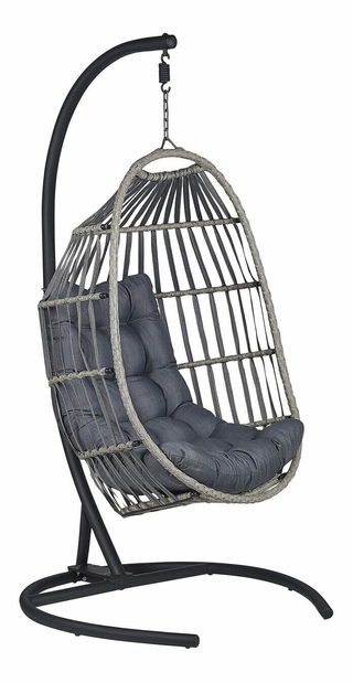 Függesztett fotel Samual (sötétszürke)