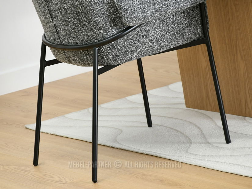 Stolička Mateo (sivá + čierna)