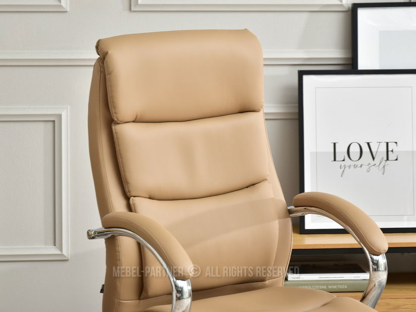 Fotoliu Luxus (bej + crom)