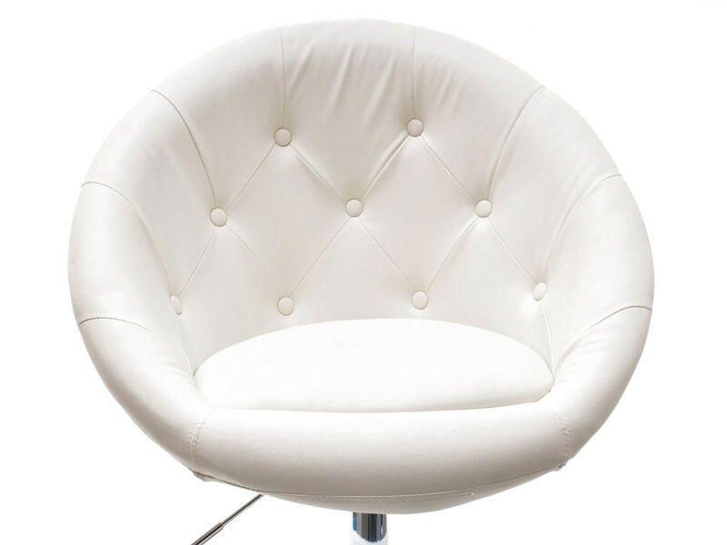 Kreslo Lush 3 (biela + chrómová) *výpredaj