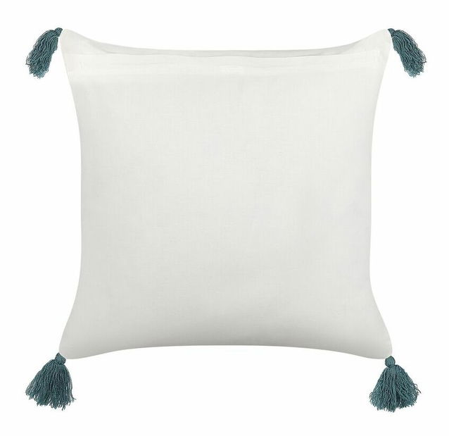 Sada 2 ozdobných vankúšov 45 x 45 cm Cornius (biela)