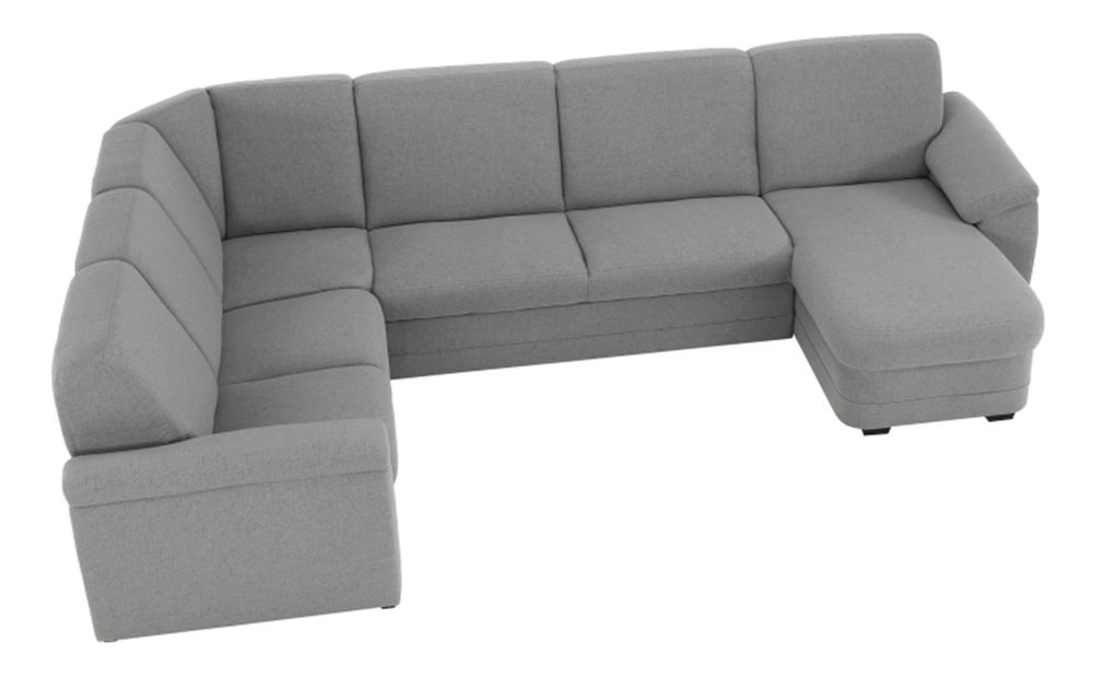 Rohová sedačka U Britella U (P) (sivá)