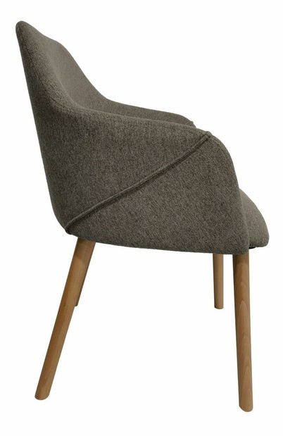 Relaxačné kreslo PETRAS (hnedá + buk)