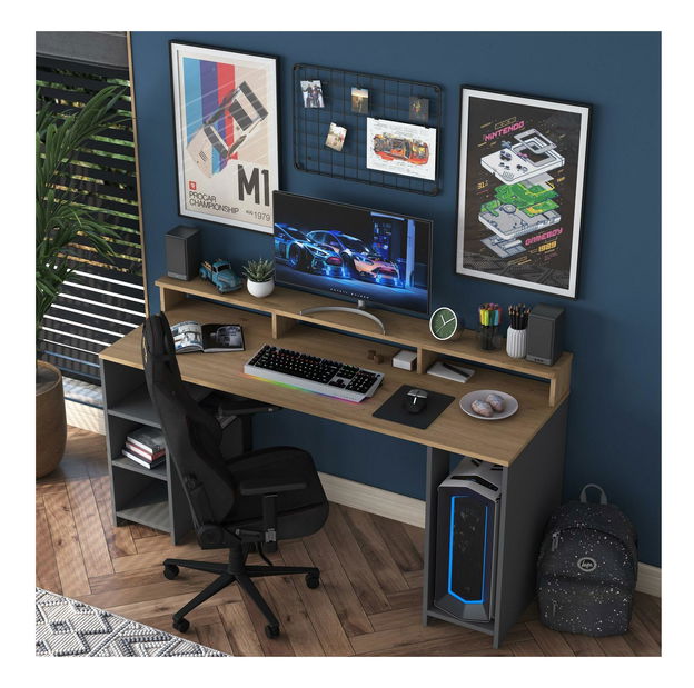 PC stolík Sikine 4 (orech + antracit)