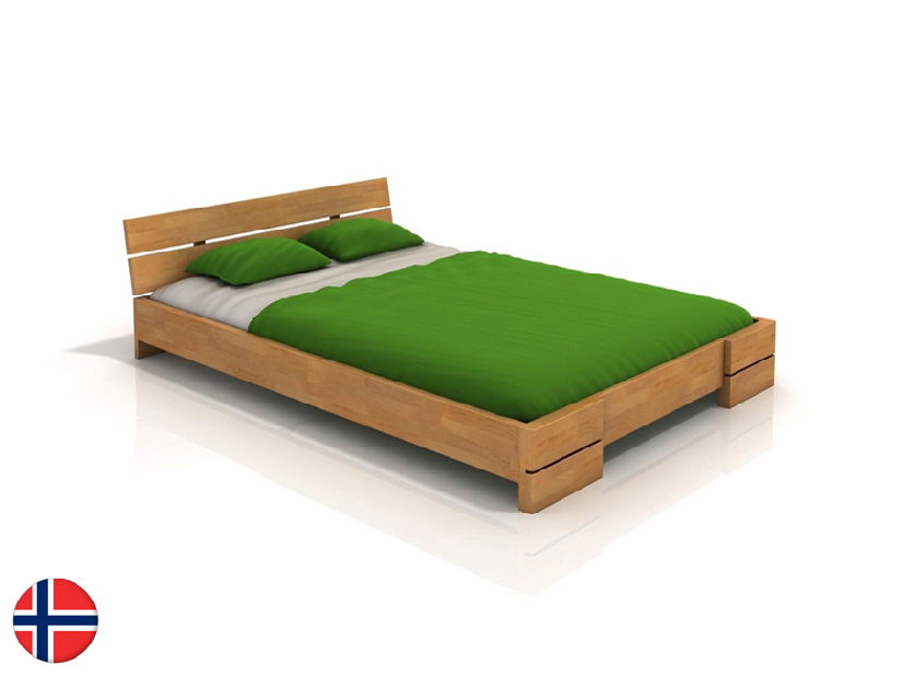 Jednolôžková posteľ 120 cm Naturlig Lorenskog Long (buk) (s roštom)