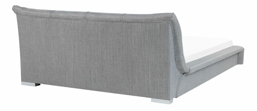 Franciaágy 180 cm NICE (ágyráccsal) (szürke)