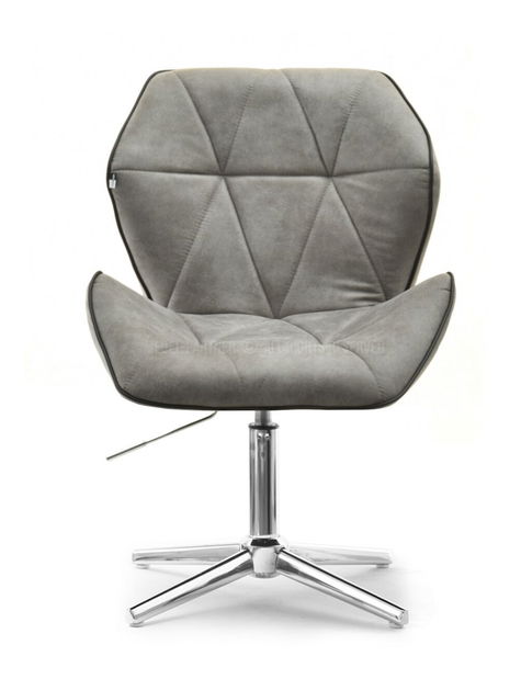 Kreslo Velma S (sivá + chrómová)