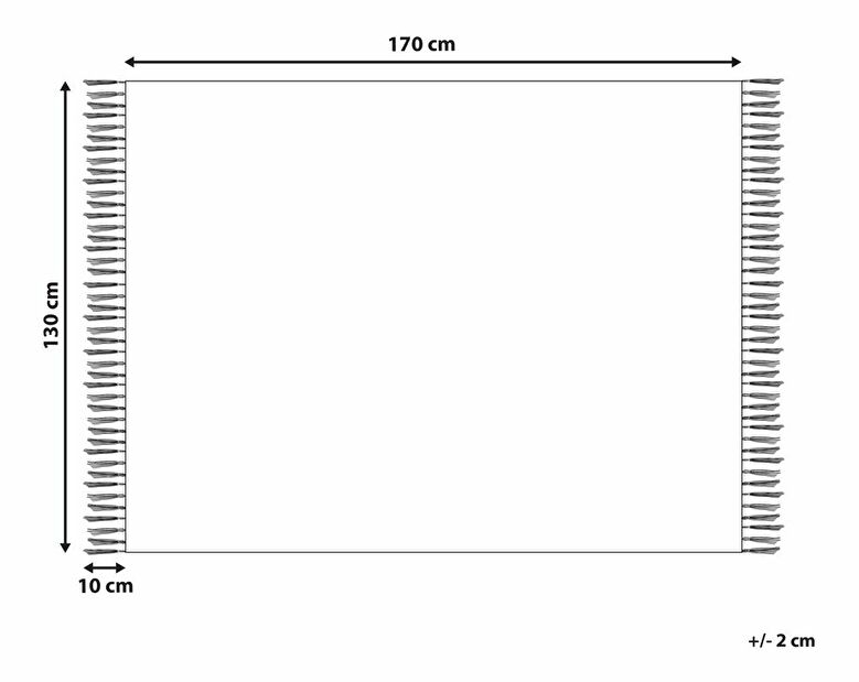 Pléd 130 x 170 cm Jalza (sárga)