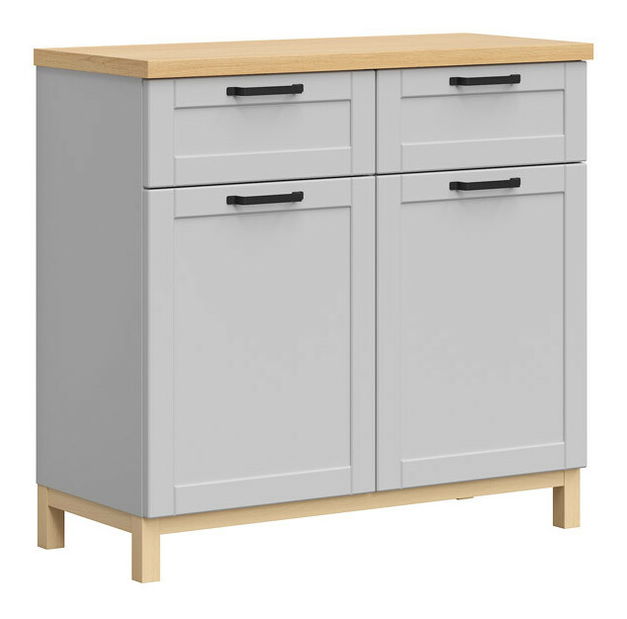 Komoda BRW Haga KOM2D2S (sivá)