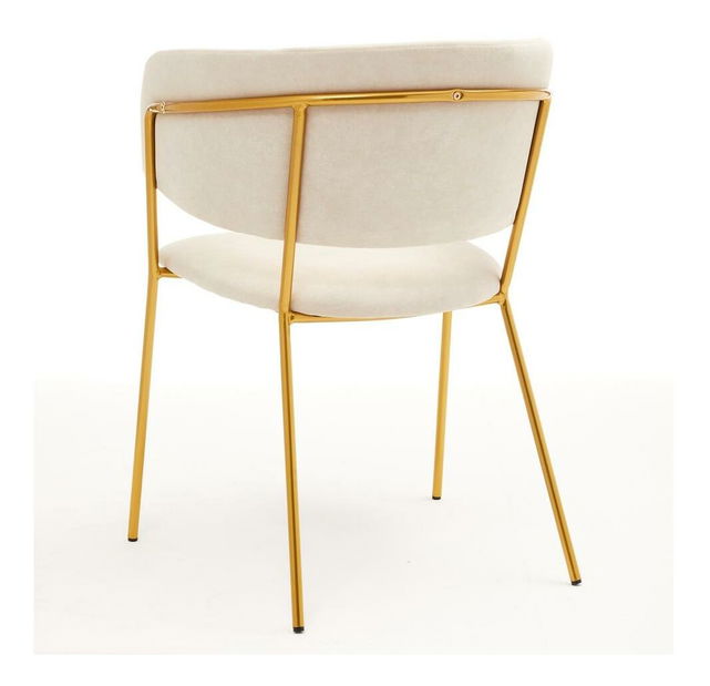 Jedálenská stolička Proof (béžová + zlatá)