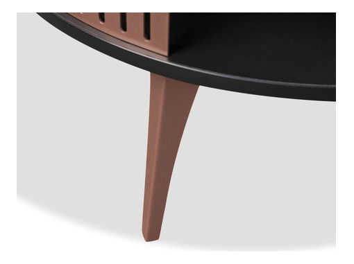 Stolić za kavu Mozimo Ember (bakar + bijeli akril) *outlet moguća oštećenja