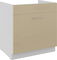 Donji kuhinjski ormarić ispod sudopera Lavera 80 ZL 1S BB (korpus: bijela + front: sjaj cappucino)