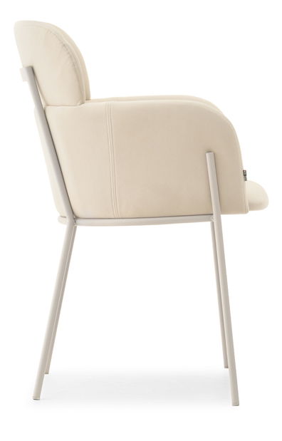 Jedálenská stolička Bastante (krémová)