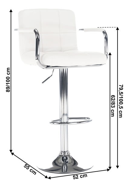 Barska stolica Lerra 2 (bijela)
