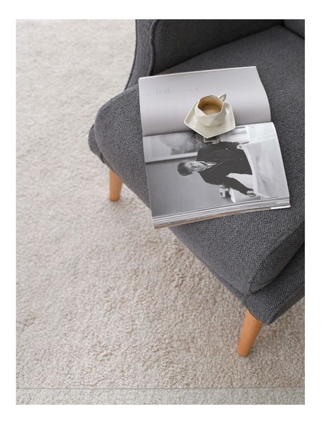 Fotoliu cu urechi Klamoretta (Fumuriu + Lemn)