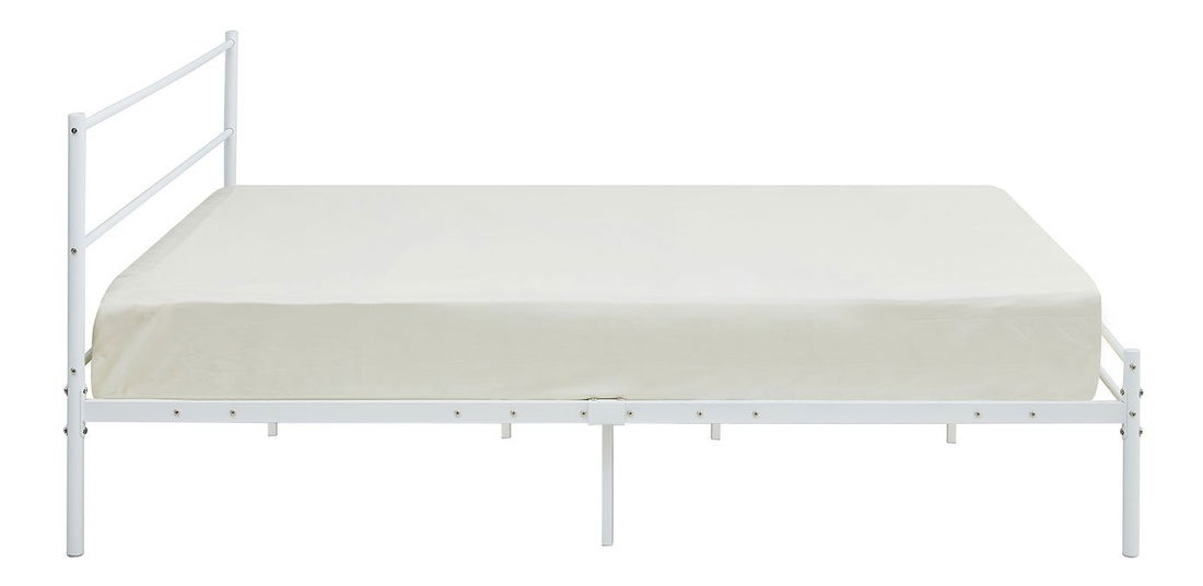 Fém ágy 180 cm Bengrea 0501 (fehér) (ágyráccsal)