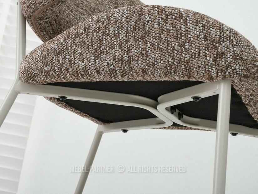 Stolička Estrida K (tmavobéžová + sivá)