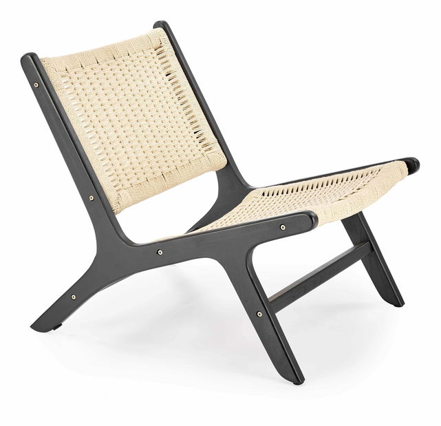 Fotoliu Fitten (negru)