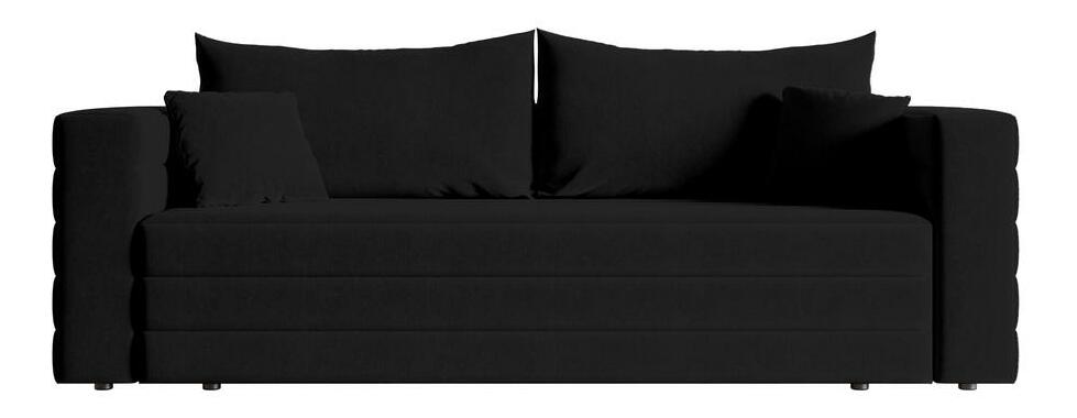 Canapea trei locuri Liluetta (negru + negru)