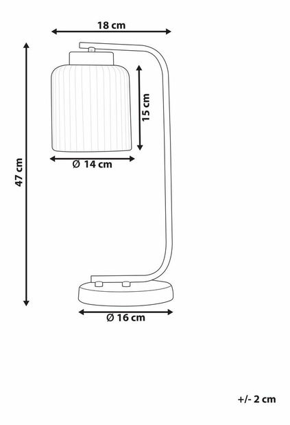 Stolná lampa Chilly (čierna)