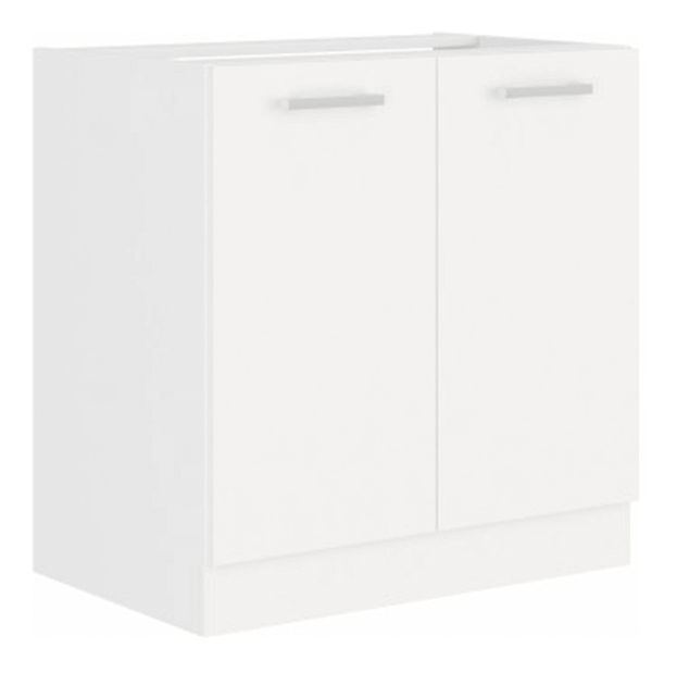 Dulap pentru chiuvetă Strolis 80 ZL 2F BB (Alb)