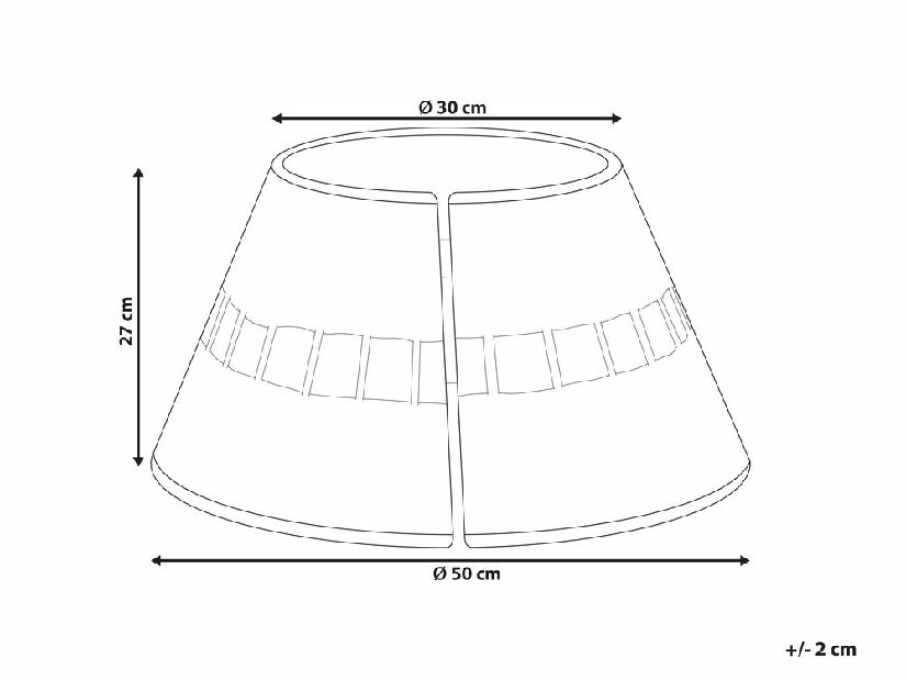 Rattan huzat a karácsonyfatartóhoz ⌀ 50 cm Marza (bézs)