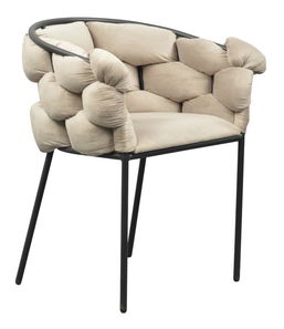 Scaun sufragerie Dorri (gri maro + negru)