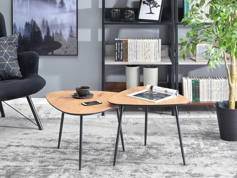 Konferenčný stolík Rossi Zest Xl (dub + čierna)