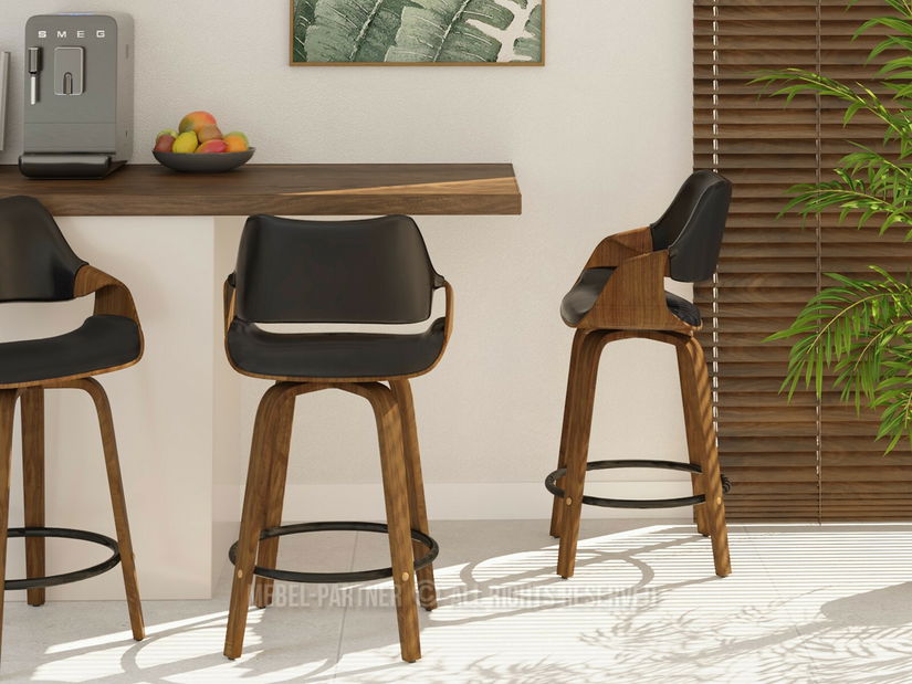 Scaun bar Rolenzono H65 (negru)