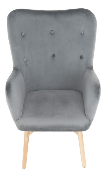 Fotel taburettel Lager New (szürke) *kiárusítás