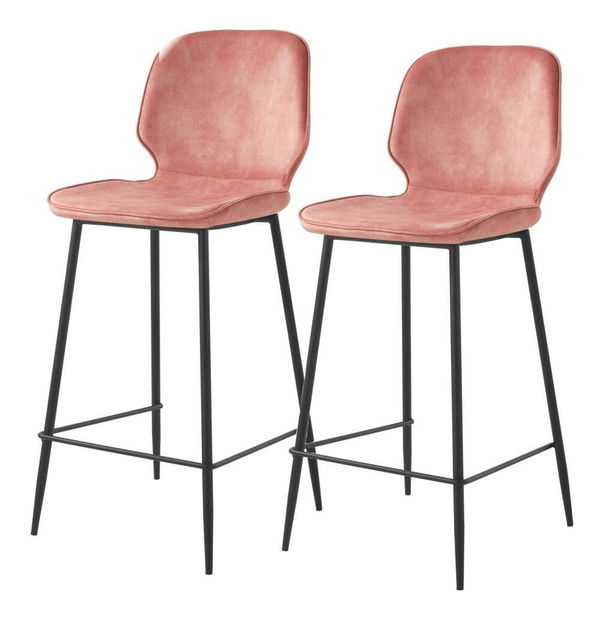 Scaun bar Rabal (negru + roz)